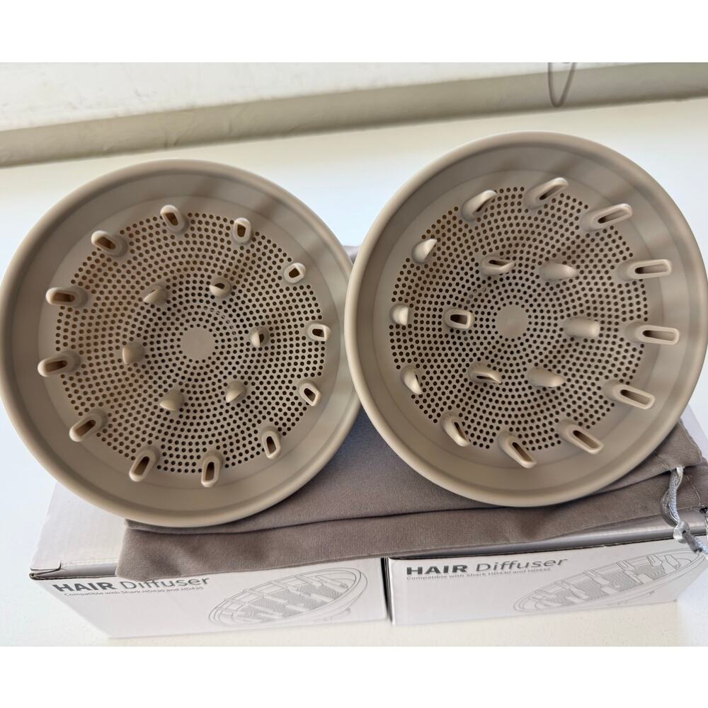 Lot of 2 Large 5.6" Diffusers Compatible with Shark HD430 HD435 Curly Hair
